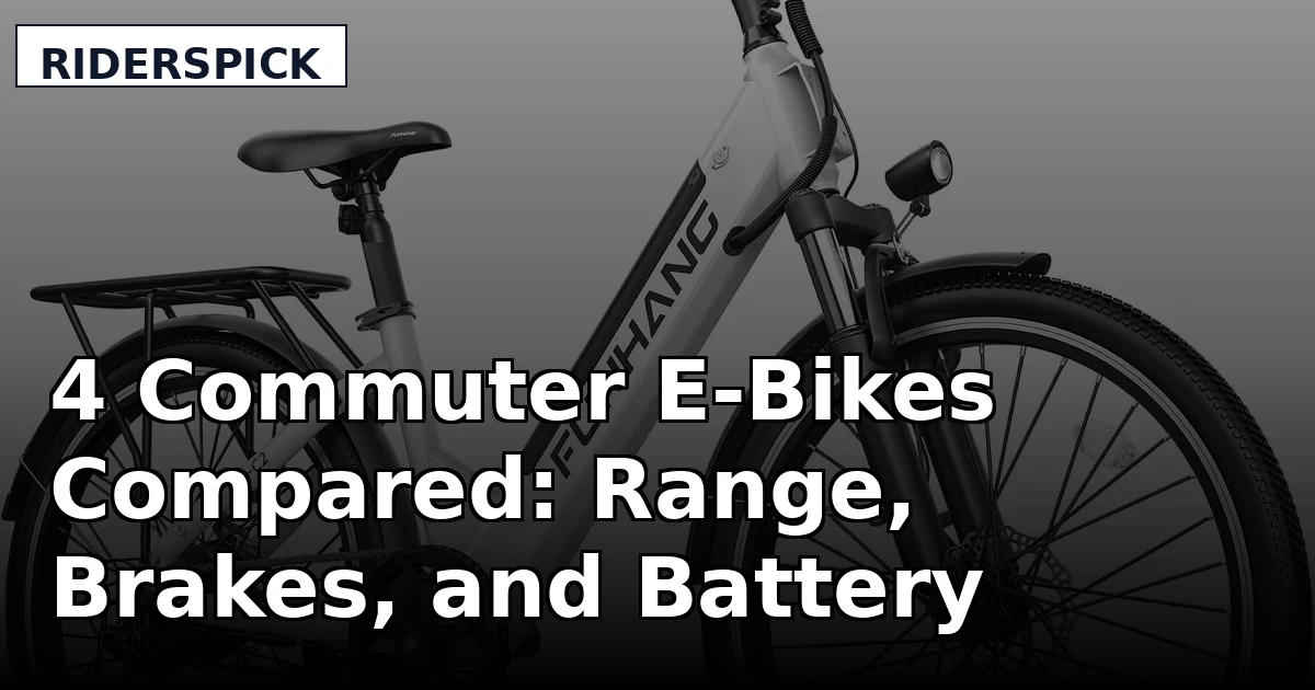 4 Commuter E-Bikes Compared: Range, Brakes, and Battery Reality