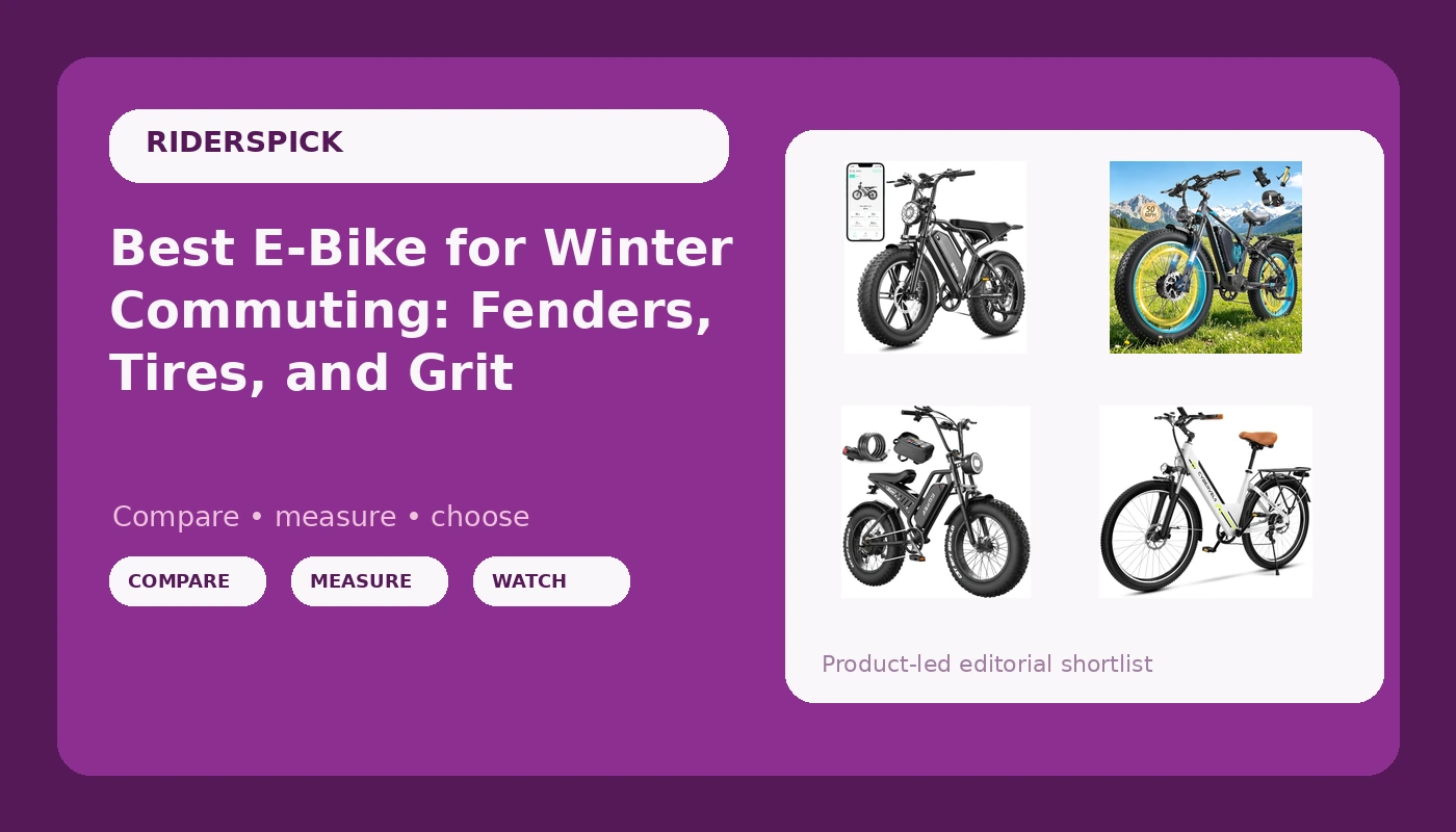 Best E-Bike for Winter Commuting: Fenders, Tires, and Grit - RidersPick review with measurements and honest opinion