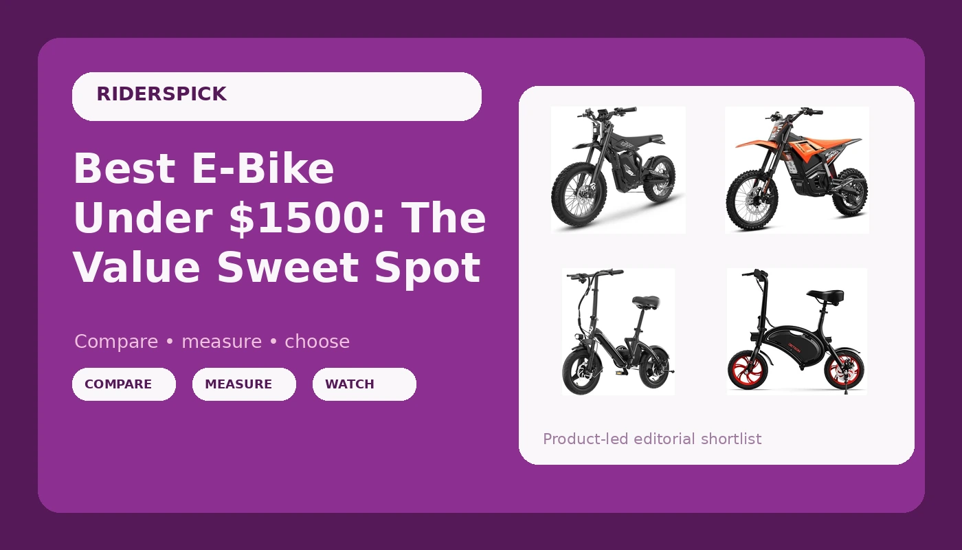 Best E-Bike Under $1500: The Value Sweet Spot - RidersPick review with measurements and honest opinion