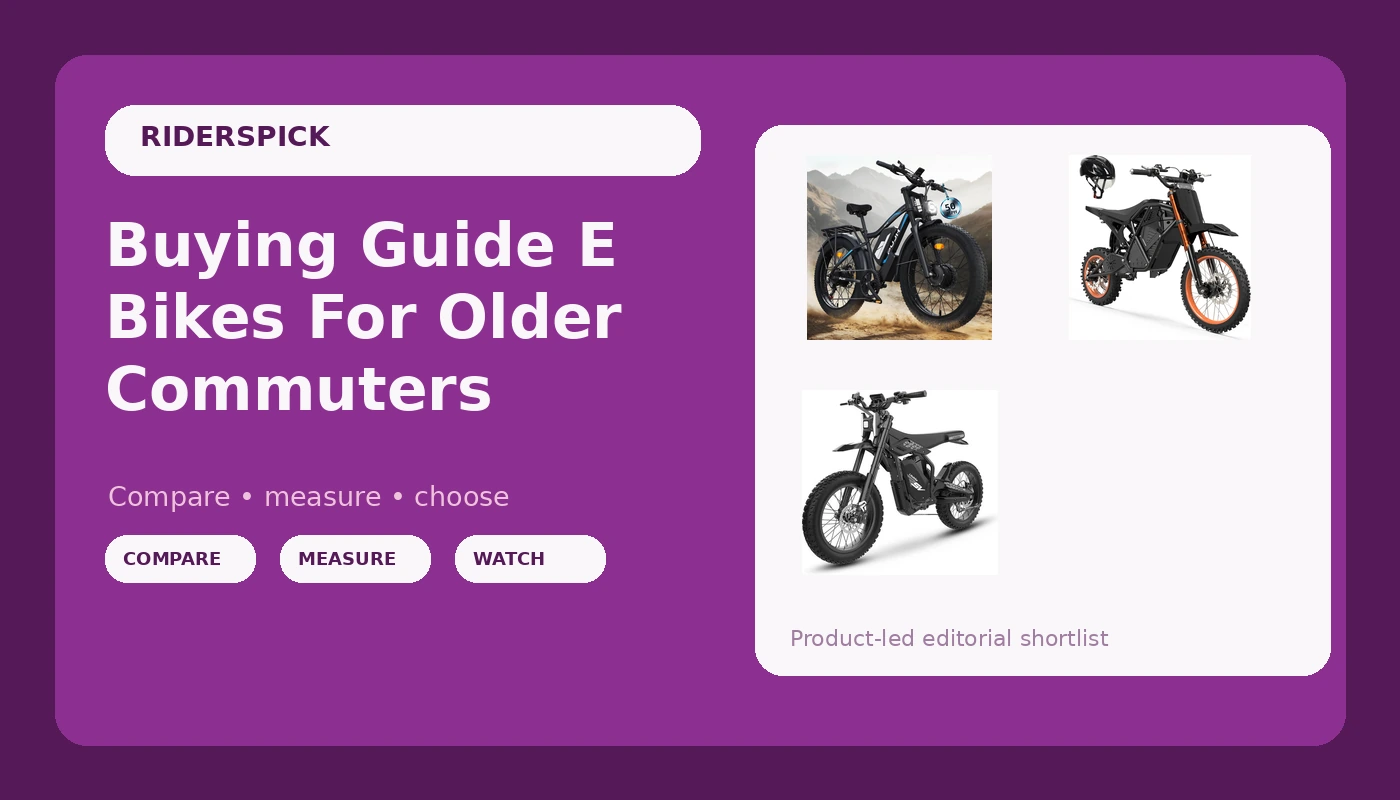 Buying Guide E Bikes For Older Commuters - RidersPick review with measurements and honest opinion