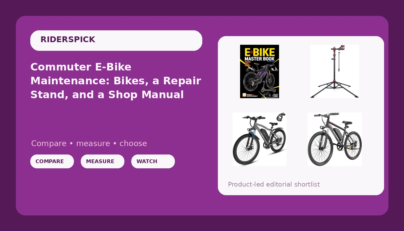 Commuter E-Bike Maintenance: Bikes, a Repair Stand, and a Shop Manual