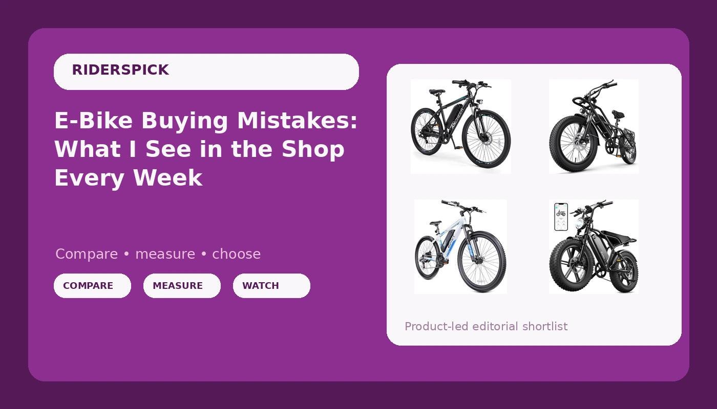 E-Bike Buying Mistakes: What I See in the Shop Every Week - RidersPick review with measurements and honest opinion