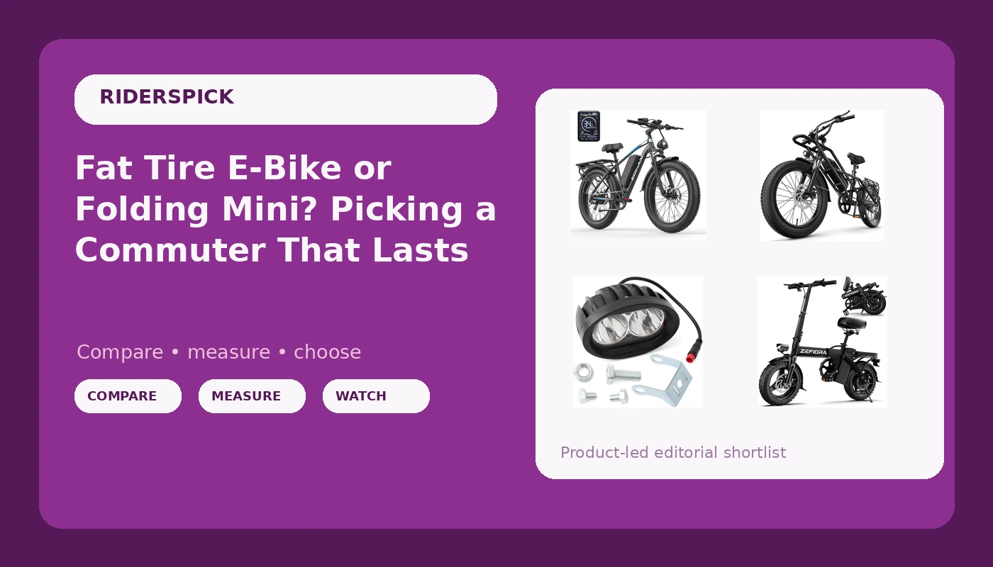 Fat Tire E-Bike or Folding Mini? Picking a Commuter That Lasts