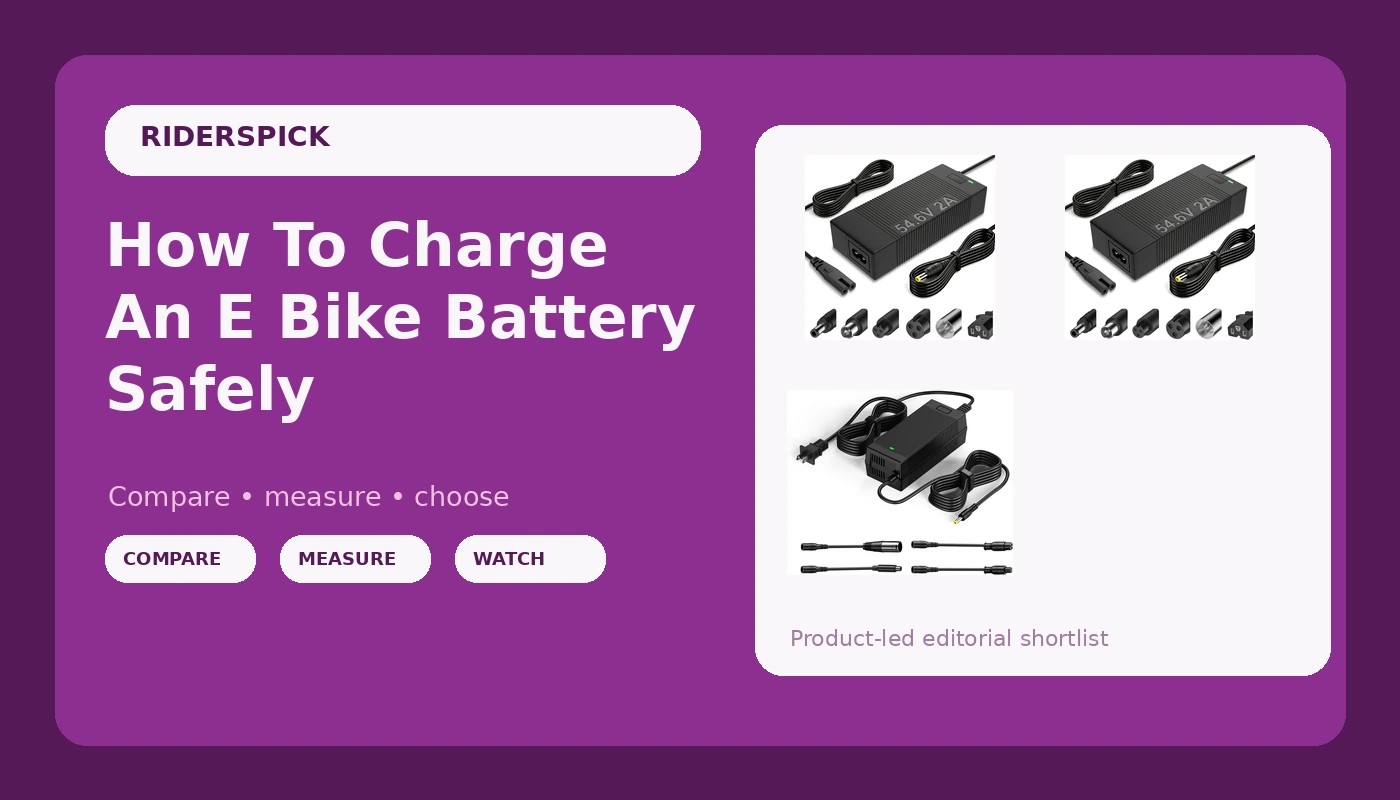 How To Charge An E Bike Battery Safely - RidersPick review with measurements and honest opinion