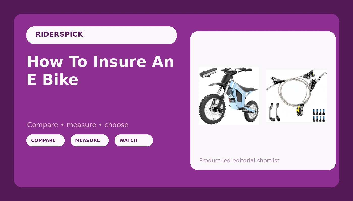How To Insure An E Bike - RidersPick review with measurements and honest opinion