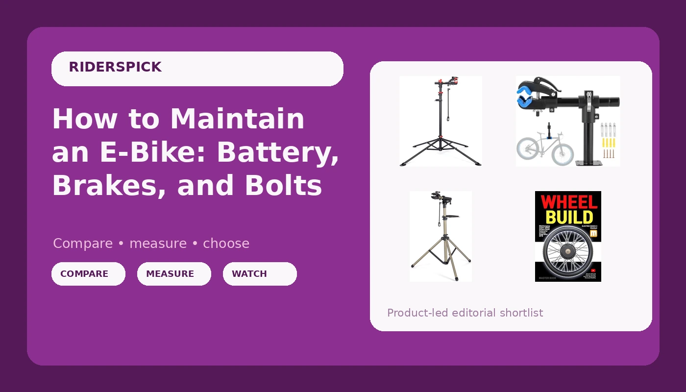 How to Maintain an E-Bike: Battery, Brakes, and Bolts - RidersPick review with measurements and honest opinion