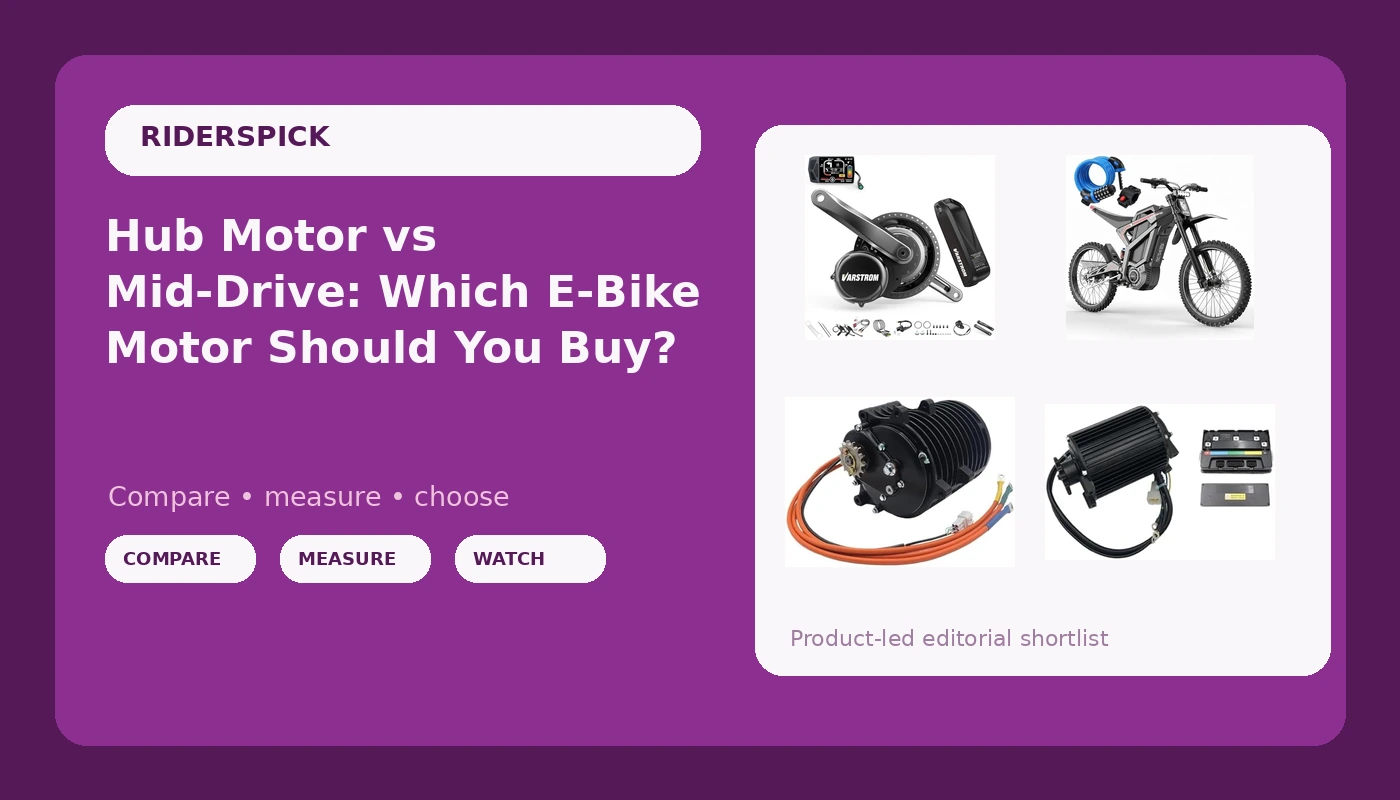 Hub Motor vs Mid-Drive: Which E-Bike Motor Should You Buy? - RidersPick review with measurements and honest opinion