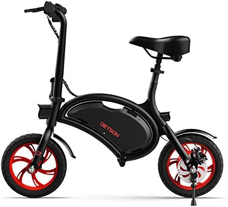 Jetson Bolt Electric Bike, Foot Pegs, Easy-Folding, Built-in Carrying Handle, Twist Throttle, Cruise Control, Up to 15.5 MPH, Range Up to 15 Miles, Ages 13+