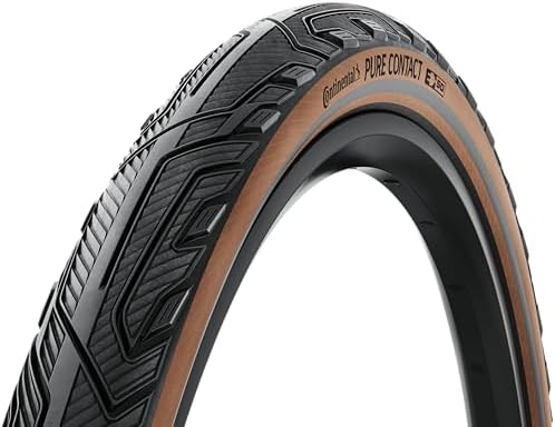 Continental Pure Contact - Folding, Urban and E-Bike Commuter Bicycle Tire - Built Tough to Ride Smooth - E50 Ebike Rated