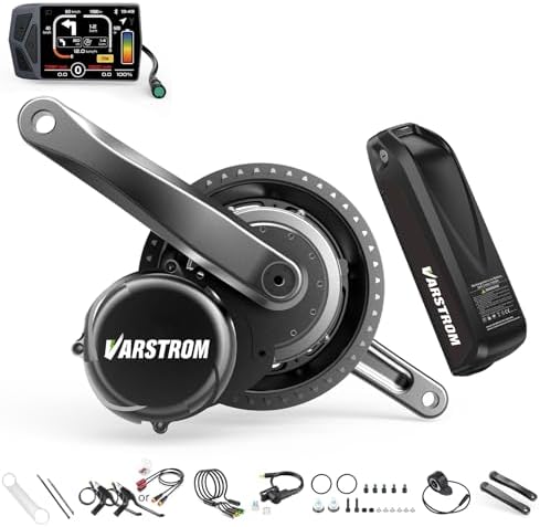 Torque Sensor Tong-Sheng Mid Drive Motor Kit - 48V 750W Electric Bike Conversion Kit with EKD01 Display and Battery Optional, Compatible with BB 68-73MM Mountain/Road Bikes