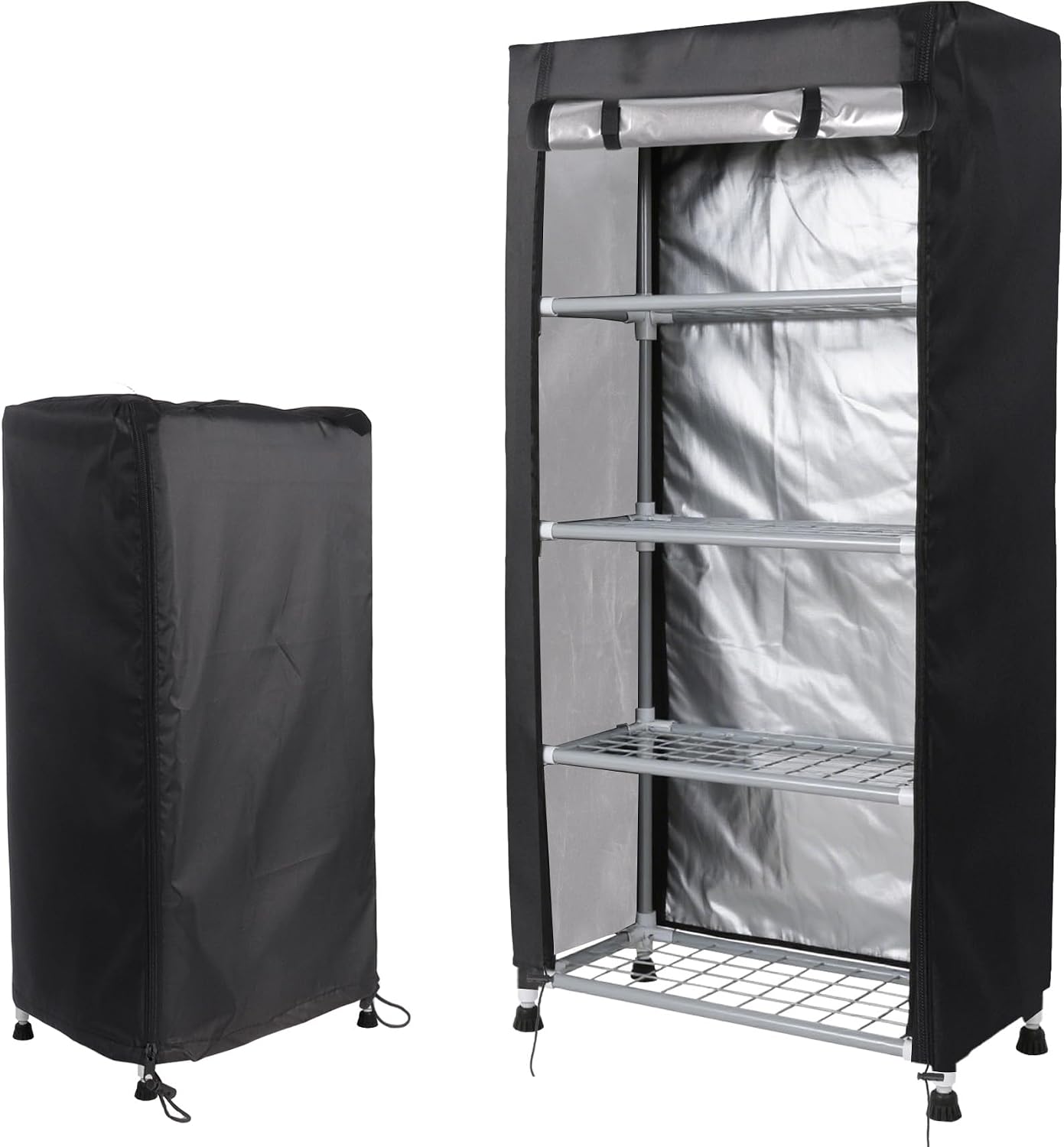 Storage shelf cover for racks