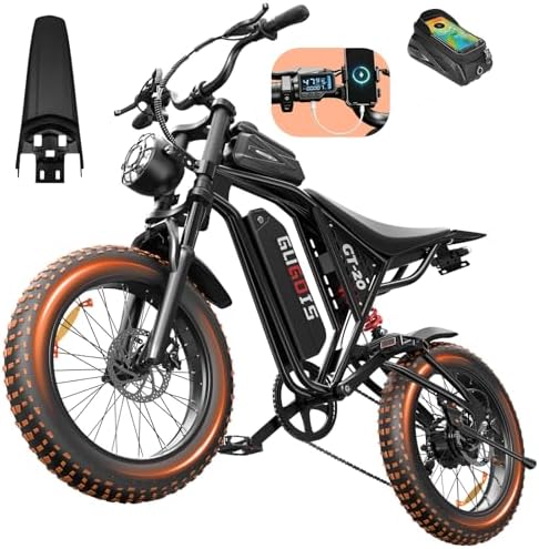 6000W/2500W/2000W Electric Bike for Adults & Teens, Fast eBike with 60V 35AH/52V 25Ah/48V 20Ah/15Ah Long Range Battery, Full Suspension, All Terrain Fat Tire E Bike for 5'2"-6'8" All Level Rider
