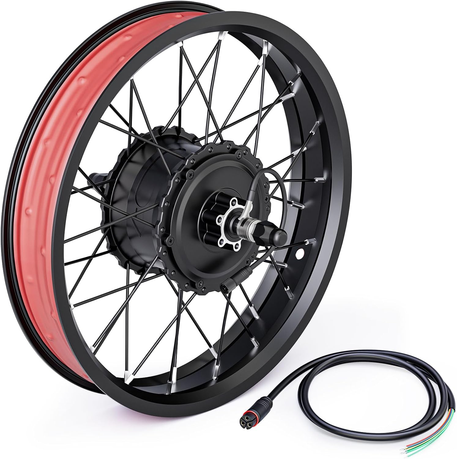 20×4.0-inch Fat Tire Bike Rear Wheel, 48V 1000W E-bike Rear Wheel Motor
