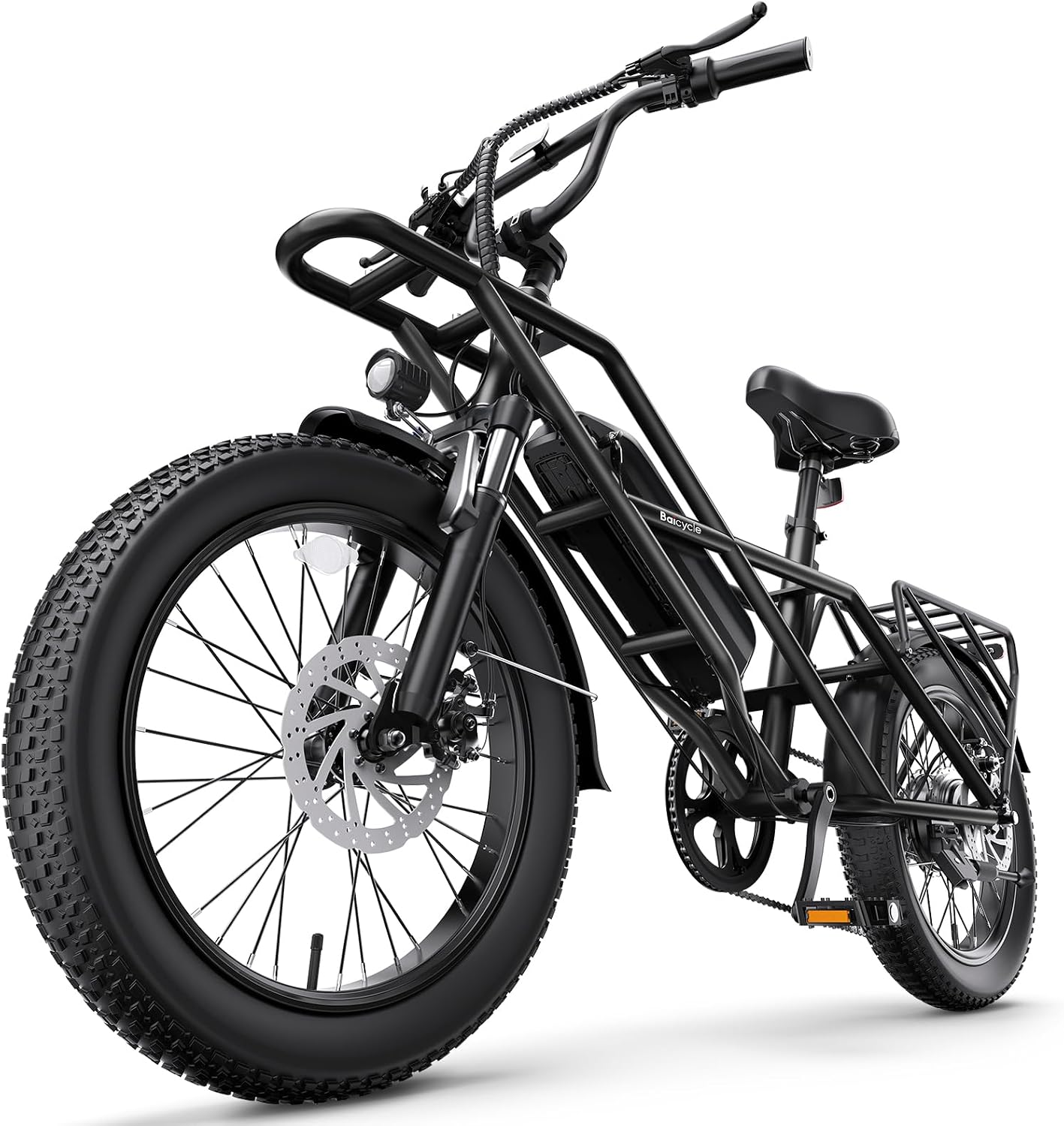 Baicycle 1800W Peak Electric Bikes for Adults 20" Fat Tire E Bike with 90 Miles(PAS) Max Range 28 MPH Electric Bicycle Step-Thru Ebikes with 48V Removable Battery 7 Speed Ebike